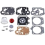 Hipa K20-WYJ Carburetor Repair Kit with Primer Bulb Check Valve for WYL Series Carburetor