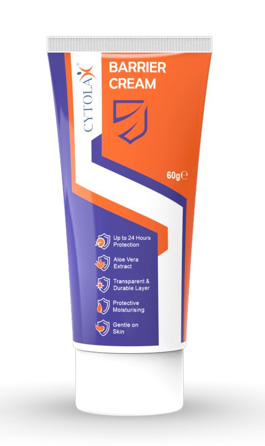 Cytolax Barrier Cream 60g | Transparent Durable 24hr protection | Prevents Skin Irritation & Sores | Repairs Damaged Skin | with Shea Butter & Aloe Vera extracts (60g - Pack of 1)