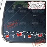 Mickey and Minnie Ears Family Vinyl Car/Truck/Vehicle Decal Sticker