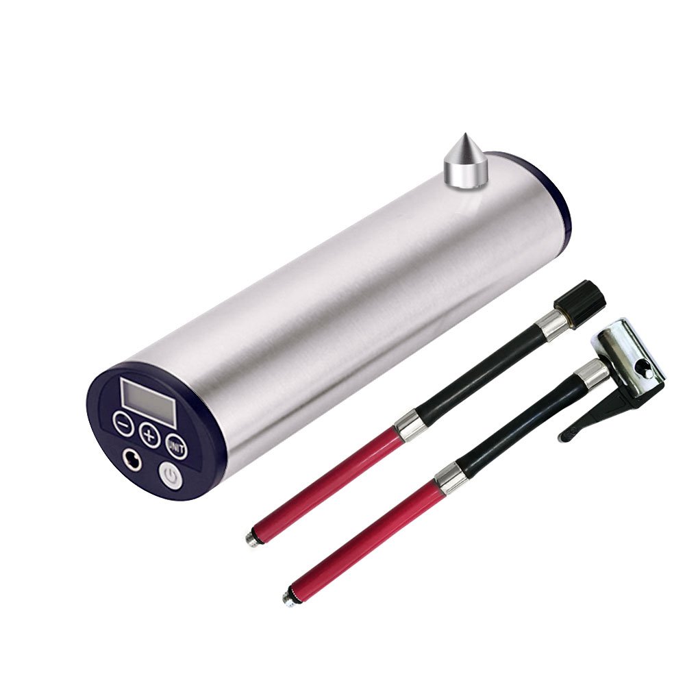 ポンピィ 自動車自転車用ポンプ ブラック Silver A 空気入れ B07b3kgl3y エアコンプレッサー 驚きの値段で