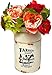 Farmers Market Decorative Water Milk Can Jug Metal Galvanized Decor Country Vase Succulent Flowers Rustic Cream 9