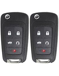 Keyless2Go repuesto de llave para auto a control remoto para vehículos que utilizan llave de 5 botones FCC OHT692427AA (paquete de 2 unidades)