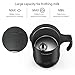     Milk Frother,Homgeek Electric Milk Steamer Foam Maker with Hot & Cold Milk Functionality for Cappuccino,Hot Chocolate,Latte,Macchiato(Strix Temperature Control,5.1oz/10.2oz,Two Whisks)