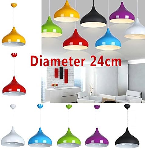 Jiayuane Modern Elegance Pendant Hanging Lamp Pendant Shade Chandeliers Hanging Lighting,Diameter 24 cm Yellow