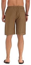 NITAGUT Men's Linen Casual Classic Fit Short