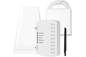 YJXCELL Cell Phone Booster for Home, Up to 6000 Sq.Ft,Cell Phone Signal Booster with 2 Indoor Antennas for Band 66/2/4/5/12/17/13/25,Boost 4G 5G LTE Data for All U.S. Carriers1