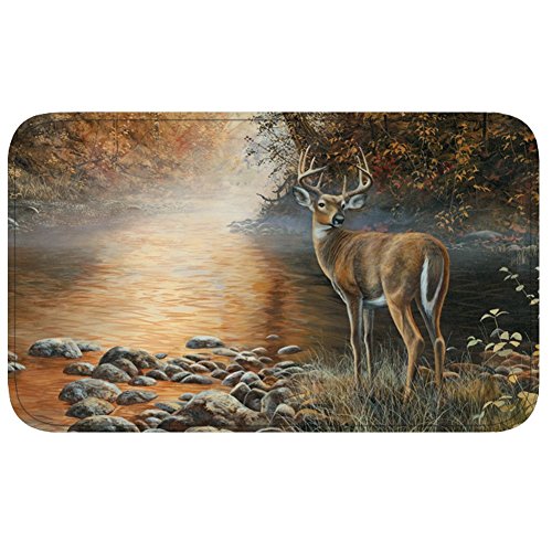 River's Edge Deer Scene Memory Foam Mat, 31 x 20