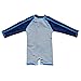 Baby Beach One-Piece Swimsuit UPF 50+ -Sun Protective Sunsuit,Blue Striped,12 Months