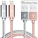 LAX iPhone Charger Lightning Cable - MFi Certified Durable Braided Apple Lightning USB Cord for iPhone 11/11 Pro Max/XS Max/X/iPad, iPod & More 2 Pack