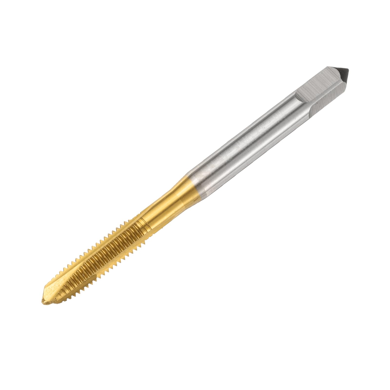 Photo 1 of uxcell 10-32 UNF B2 Spiral Point Thread Tap, Screw Tap Threading Tapping Tool, Titanium Coated 6542 High Speed Steel Machine Taps Tapping Bit