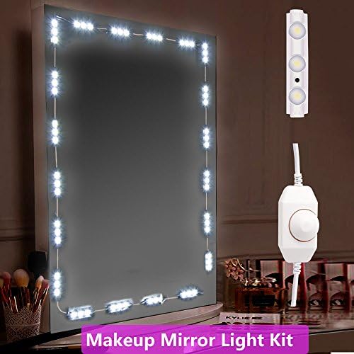 Makeup Mirror Light, iMazer Bathroom Vanity Light Kit,Vanity Mirror Light Kit for DIY Cosmetic Hollywood Make Up Mirror with Dimmer Rotary Switch 10FT 60LED