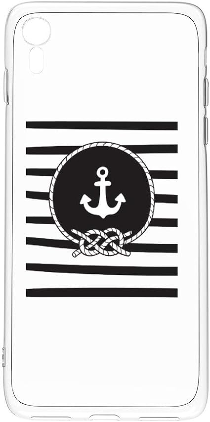 Amazon Iphone Xr ケース 黒アンカー黒と白のイラスト グッズ スマホ アイフォンケース シェル ストラップ おしゃれ Imd高品質tpu かわいい かっこいい フィギュア ソフト 耐衝撃 レンズ保護 脱着簡単 指紋防止 スリム 軽量 傷防止 ケース カバー 通販