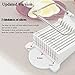 Luncheon Meat Slicer Yummy Sam® Cheese Slicer Boiled Egg Slicer Fruit Slicer Soft Food Slicer Sushi Cutter Canned Meat Slicer with 10 Cutting Wire in Stainless Steel