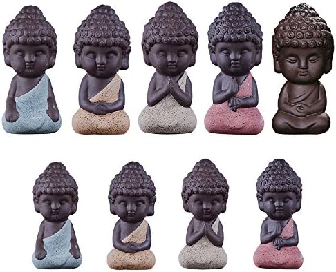 Small Figure of Buddha Ceramic Exquisite Furnishing Articles 5 Large Desktop Tea Tray Decoration (A5) Model