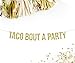 Taco Bout A Party Gold Glitter Party Banner || fiests tequila theme