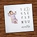 Premium Mink Fleece Baby Milestone Blanket for Newborn, Infant, Boys & Girls - Bonus Monthly Floral Wreath