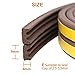 Window draft stopper, foam window seal weather stripping door sound seal for blocking cracks and gaps, 9mm x 4mm x 12m
