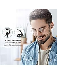 FALWEDI Auriculares con cancelación de ruido activo, cancelación de ruido activo, 7   16 H tiempo de reproducción, auriculares inalámbricos con micrófono, auriculares inalámbricos Bluetooth con imanes integrados, IPX5 y CVC 6.0