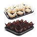 Augshy 120pcs Tulip Cupcake Liners Baking Cups Muffin Liners Tins Treat Cups for Weddings, Birthdays, Baby Showers, Brown and Natural