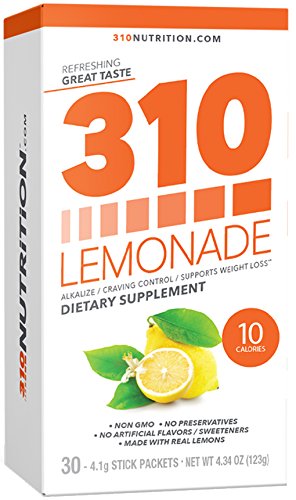 310 Lemonade Original - Water Enhancer and Flavoring | Slimming 310 Lemonade Helps Restore PH Balance to Your Body | 0 Grams of Sugar and CAFFEINE-FREE