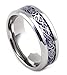 Tanyoyo 8MM Celtic Dragon Ring For Men Women Titanium Stainless steel Wedding Band