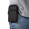 Mobiele Telefoon Riemclip Holster Heren, Heuptas voor Smartphone Mannen, 6.5″ Mobiele Telefoon Heuptassen Heuptasje Zakje met Karabijnhaak Tas Portemonnee Handtas voor Reizen Wandelen Outdoor Sport