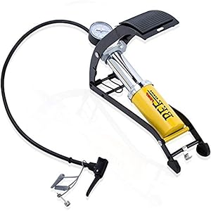 VelKro Air Foot Pump Heavy Compressor for Bike,Car,Cycles,& All Other Vehicles Emergency Use - Yellow