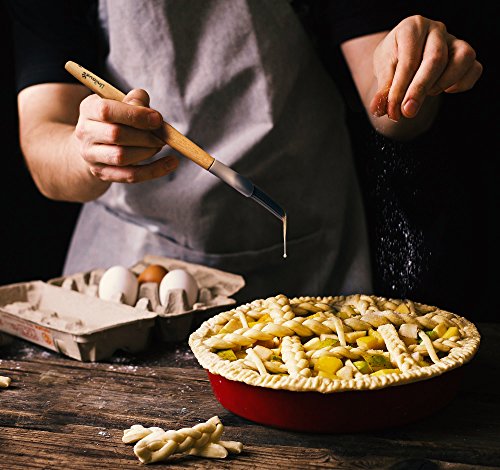 Kitchen Utensil Silicone Cooking Utensils Set Nonstick Wood Grey Cookware Including Spoons Spatulas 6 Piece - Thumbnail 4