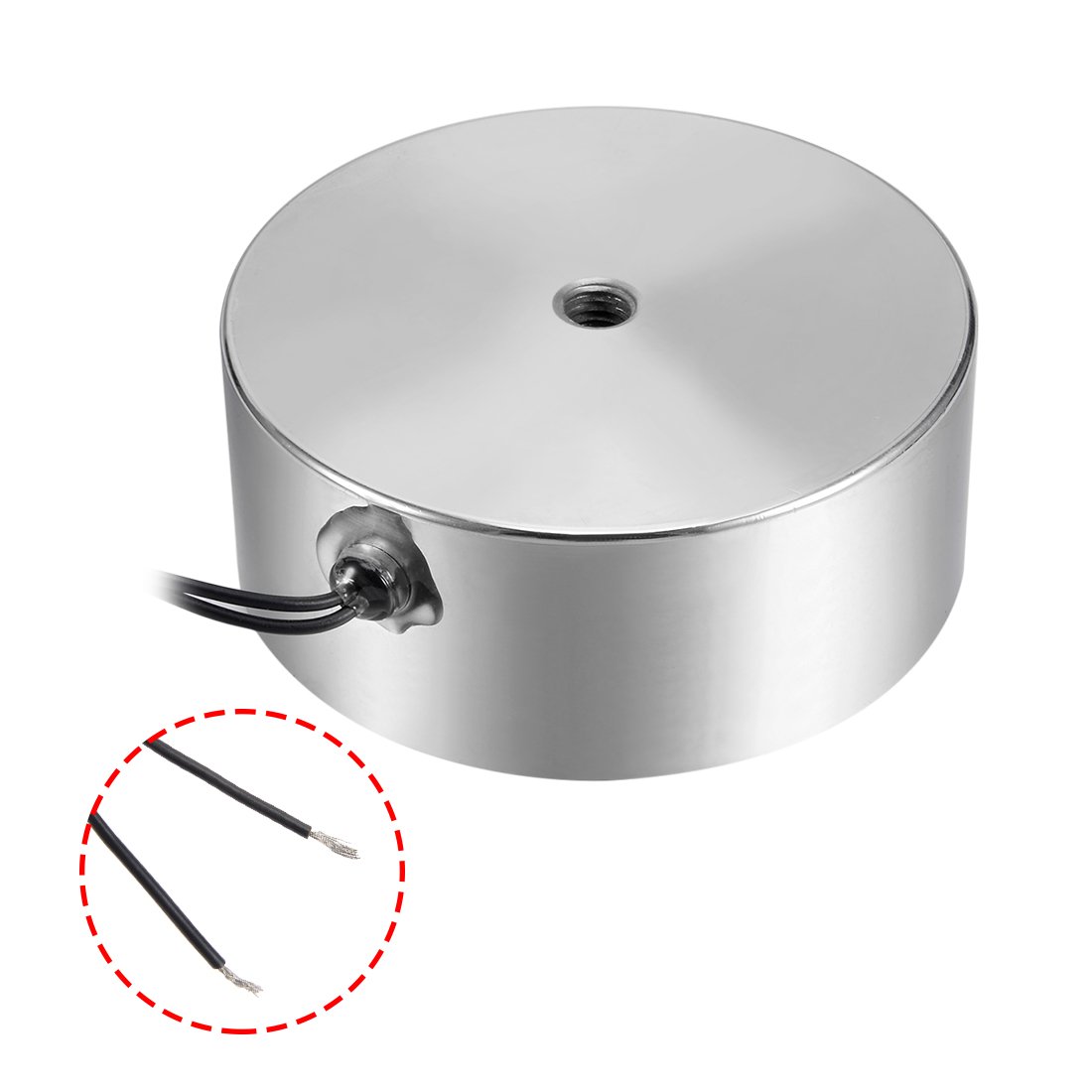 uxcell 80x38mm DC12V 1000N Electric Sucking Disc Solenoid Lift Holding Electromagnet