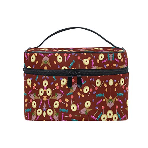 Women Lollipop Cosmetic Bag Organizer Zipper Makeup Bags Pouch Toiletry Case