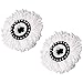 HUELE 2-Pack Universal Mop replacement head for spinning mop (compatible with Pro 360, Spin & Go, Mopnado & Hurrican 360)