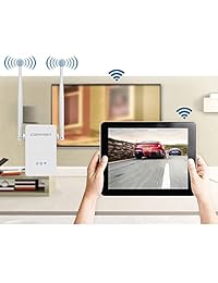 COMFAST   N300 WIFI Extensor de rango inalámbrico de 2,4 GHz WiFi repetidor de señal, diseño de enchufe de pared, fácil configuración, se extiende WiFi para Smart Home Dispositivos