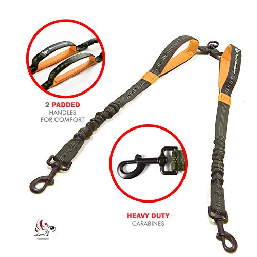 Pet Dreamland Dog Coupler 360 Leash Splitter for Two Large Dogs No