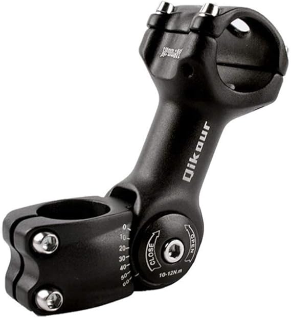 LIOOBO Bicycle Handlebar Stem Aluminum Alloy Adjustable Bike Handlebar
