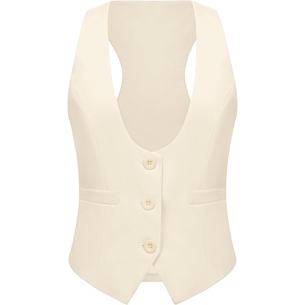 AvoDovA Women Y2K Button Waistcoat Vest Dressy Casual