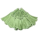 100pcs 13cm/5 Inch Silky Floss Bookmark Tassels