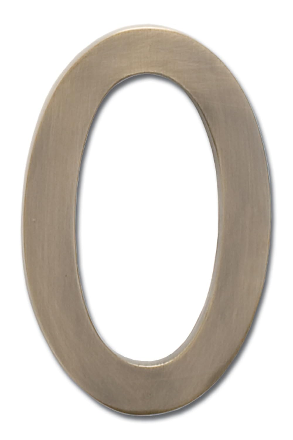 Architectural Mailboxes 3582AB-0 4 Floating House Number 0, Antique Brass, 4 inches