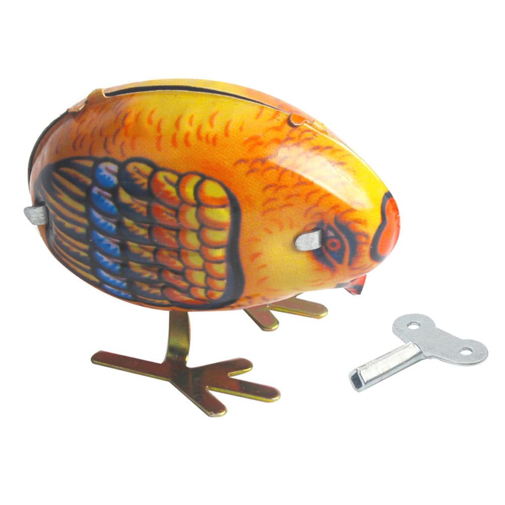 Hohopeti Realistic Clockwork Chicken Toy Wind-up Baby Chick Toy for Kids Fun Mechanical Animal No Battery Required for Playtime