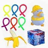 AukCherie Ensembles de Jouets sensoriels Anti-Stress Fidget Stretchy String, Jou
