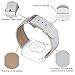 TOROTOP Luxury Genuine Leather watch Band strap Bracelet Replacement Wrist Band With Adapter Clasp for 38mm iWatch Apple Watch & Sport & Edition(38mm-white A)