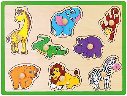 Viga Original Educational Toy Wooden Falt Puzzle Eco Friendly &amp; Safety for Ages 18 Month and Up