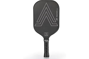 YC DGYCASI 16mm Pickleball Paddles Professional, 2024 USAPA Approved T700 Carbon Fiber Surface Pickle Paddle(CFS), Polypropylene Lightweight Honeycomb Core, Cushion Comfort Grip, with Cover Case Black