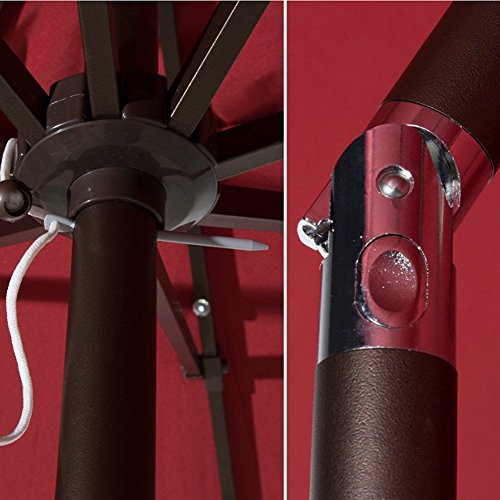 Abba Patio Solar Powered Rectangular Patio Umbrella Deals, Coupons...