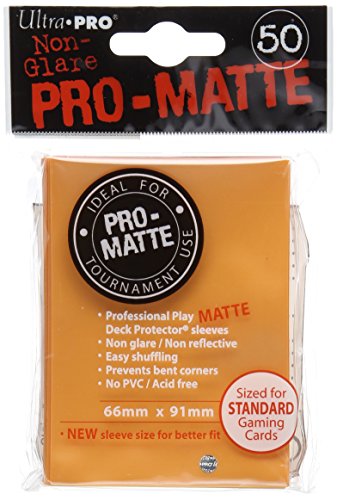 Ultra Pro 50ct Pro-Matte Orange Standard Deck Protectors