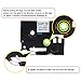 Anycolor Compatible Label Tape Replacement for Brother TZe Extra Strength Label Tape TZe-S211 Work with PT-D210 PT-D600, 1/4 Inch (6mm) x 26.2 Feet (8 Meter), Black on White, 2-Pack