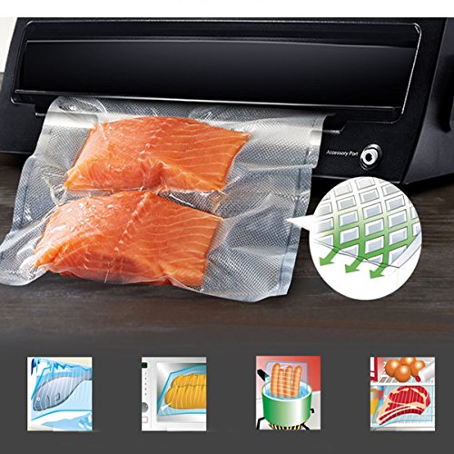 2 Pack 11" x 50' Vacuum Sealer Rolls, Commercial Grade Food Sealer Bags - Thumbnail 3