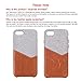 Lopie [Sea Island Cotton Series] iPhone 7 Plus/iPhone 8 Plus Case with Card Holder, Fabric Slim Back Cover with Leather Card Slot Design, Light Brown