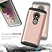 TUDIA Rugged Drop Protection Merge Series Designed for Motorola Moto G6 Play Case/Moto E5 Case, Heavy Duty Slim Protective Phone Case Cover for Moto G6 Play, Motorola Moto E5 (Rose Gold)