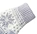 Chalier Womens Winter Warm Thick Knit Phone Texting Touch Screen Gloves Mittens, Gray, One Size