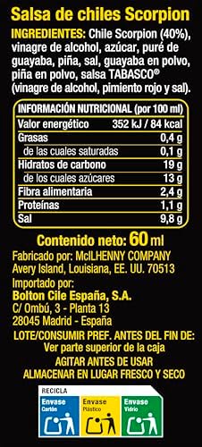 Escorpião, molho picante extremo, 60 ml